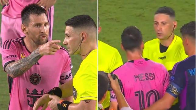 Outburst from Lionel Messi as he swears at referee following Inter Miami draw