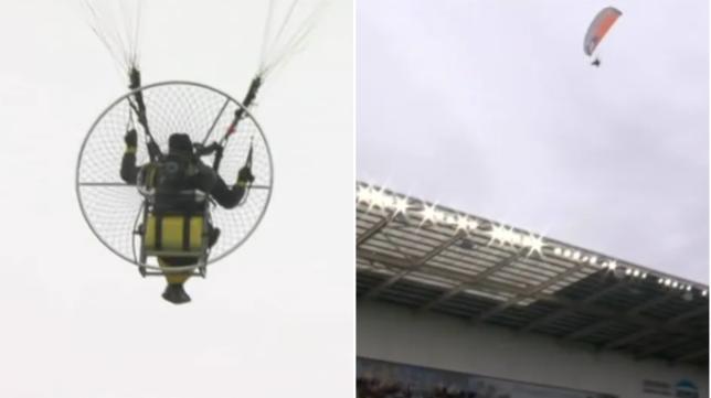 Championship match delayed as unidentified flying object spotted above stadium