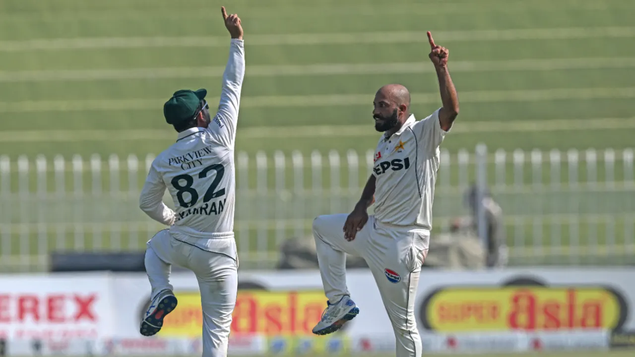 Pakistan 36 runs away from victory thanks to exceptional performances from Sajid and Noman.