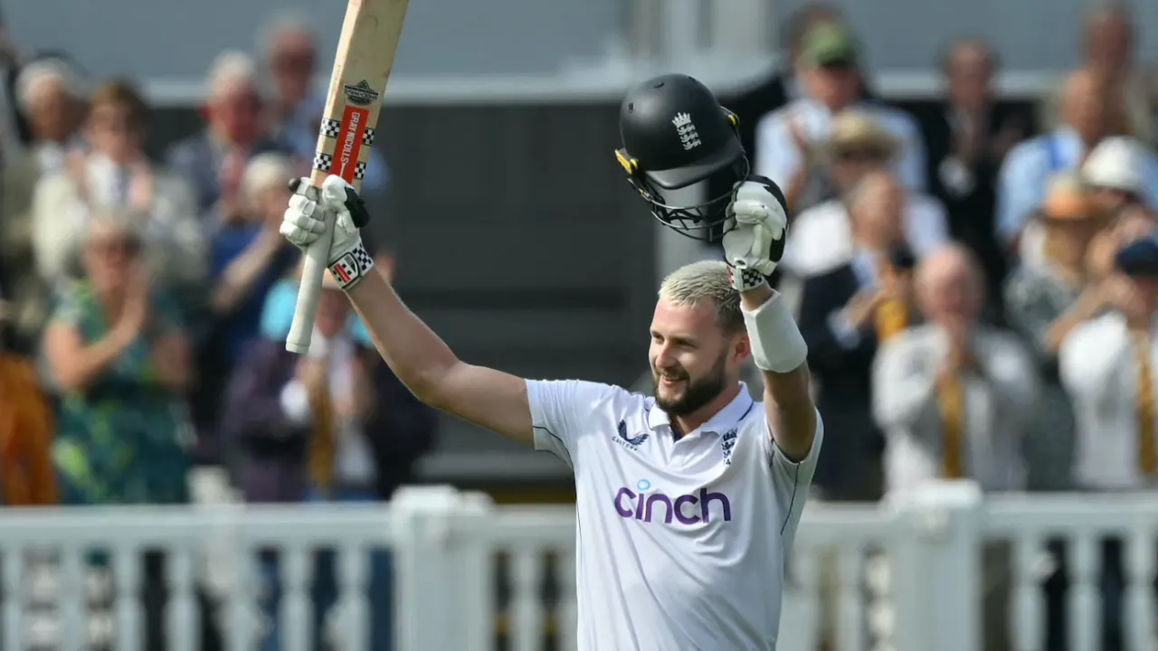 Gus Atkinson lifts Bob Willis Trophy following incredible Test summer