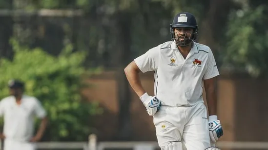 Rohit Sharma hits three massive sixes but falls to a disastrous shot as Ranji comeback turns sour