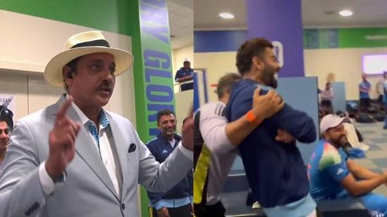 Ravi Shastri's Explosive Return to Team India Dressing Room Leaves Players Erupting in Cheers; Virat Kohli Urges Him to Keep Going